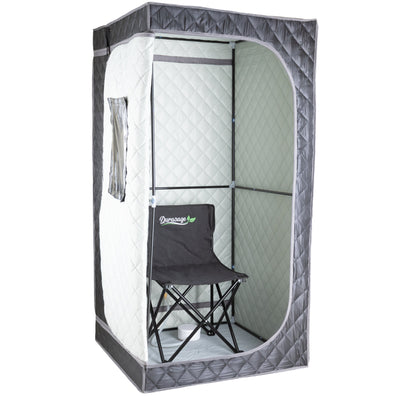 Durasage Portable Full Body Steam Sauna for at Home | 1200W 2.6L Steam Generator Including Remote Control | Portable Chair (1-Person)