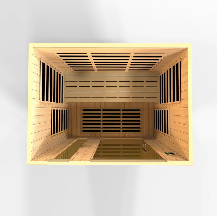 Dynamic Lugano 3-Person Ultra Low EMF FAR Infrared Sauna | DYN-6336-02 Elite