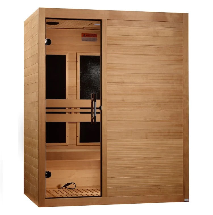 Maxxus S-Line Low EMF FAR Infrared Sauna Canadian Hemlock | MX-S306-01