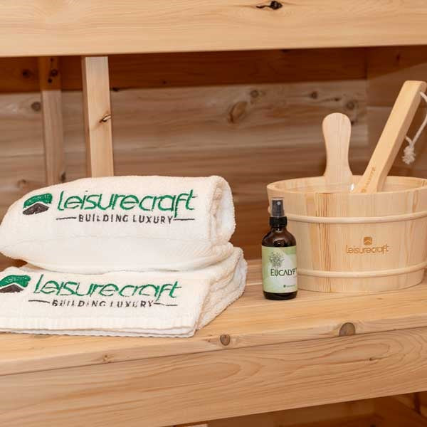 Dundalk Leisurecraft Sauna CT Georgian 2-6 People Cabin Sauna with Porch | CTC88PE