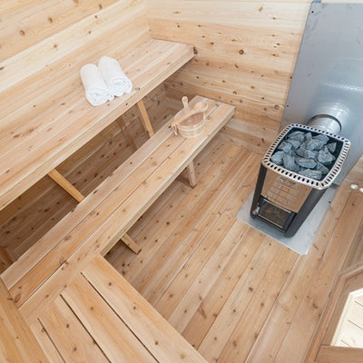 Dundalk Leisurecraft CT Georgian Cabin Cedar Traditional Steam Sauna, Outdoor/Indoor | CTC88E