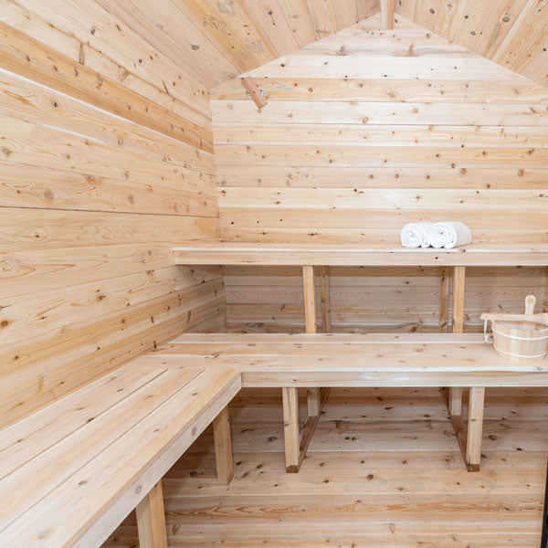 Dundalk Leisurecraft CT Georgian Cabin Cedar Traditional Steam Sauna, Outdoor/Indoor | CTC88E