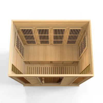 Maxxus 4 Person Low EMF FAR Infrared Sauna Canadian Hemlock | MX-K406-01