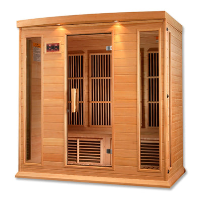 Maxxus 4 Person Low EMF FAR Infrared Sauna Canadian Hemlock | MX-K406-01