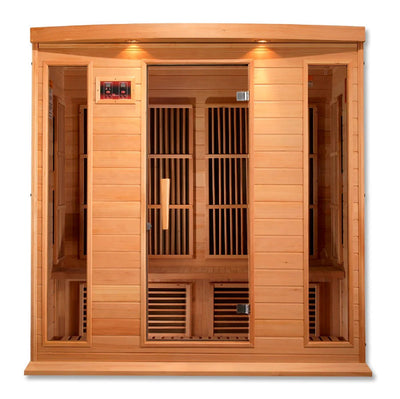 Maxxus 4 Person Low EMF FAR Infrared Sauna Canadian Hemlock | MX-K406-01