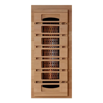 Golden Designs Reserve Edition 1-2 Person Full Spectrum Near Zero EMF FAR Infrared Sauna w/ Himalayan Salt Bar | GDI-8010-03