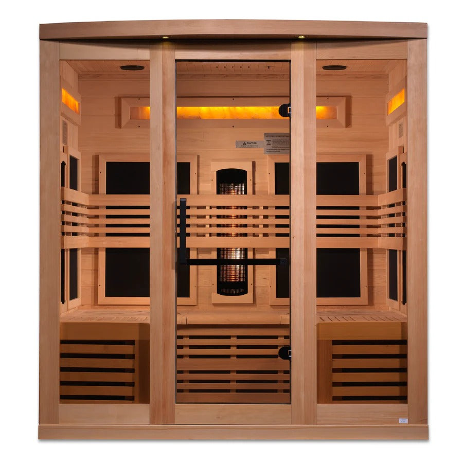 Golden Designs Reserve Edition 6-Person Full Spectrum Near Zero EMF FAR Infrared Sauna | GDI-8260-01