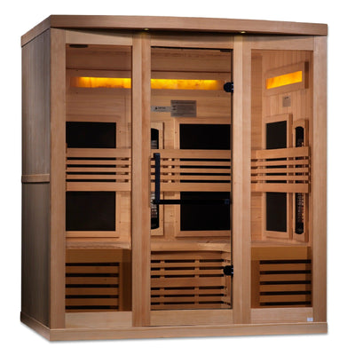 Golden Designs Reserve Edition 6-Person Full Spectrum Near Zero EMF FAR Infrared Sauna | GDI-8260-01