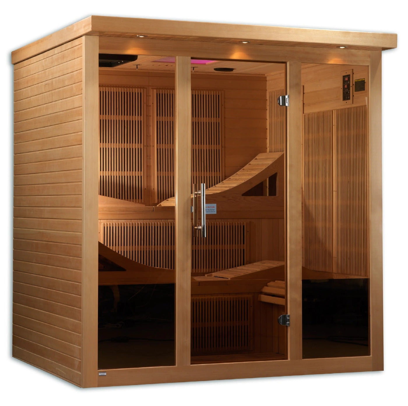 Golden Designs Monaco 6-person Near Zero EMF FAR Infrared Sauna | GDI-6996-01