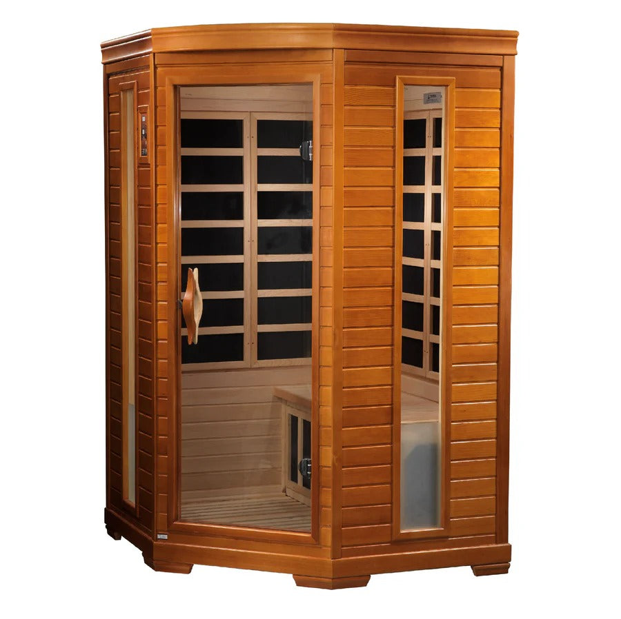 Dynamic Heming 2-person Corner Low EMF FAR Infrared Sauna | DYN-6225-02