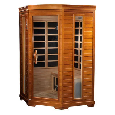 Dynamic Heming 2-person Corner Low EMF FAR Infrared Sauna | DYN-6225-02