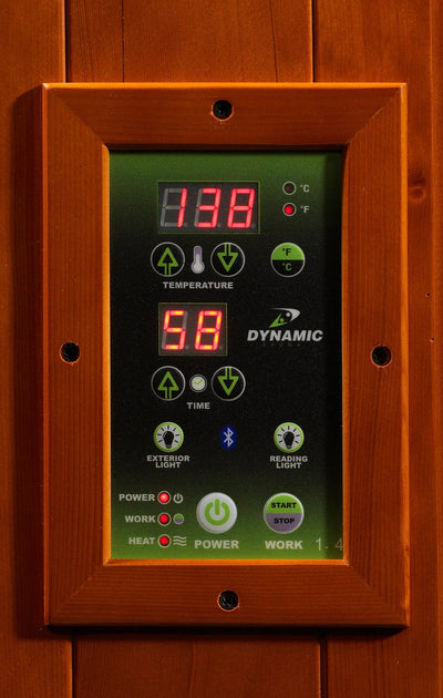 Dynamic Heming 2-person Corner Low EMF FAR Infrared Sauna | DYN-6225-02
