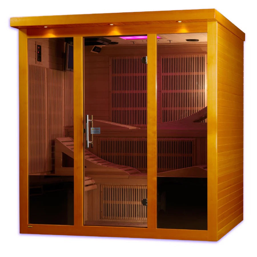 Dynamic Monaco Elite 6-person Ultra Low EMF FAR Infrared Sauna | DYN-6996-01 Elite