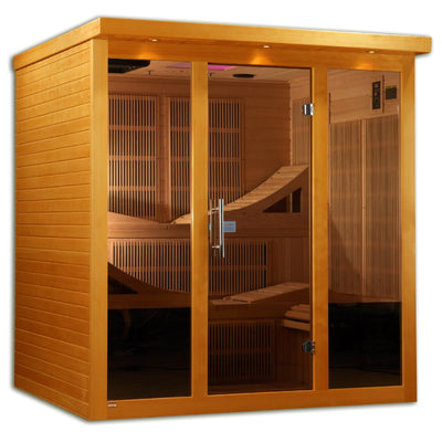Dynamic Monaco Elite 6-person Ultra Low EMF FAR Infrared Sauna | DYN-6996-01 Elite
