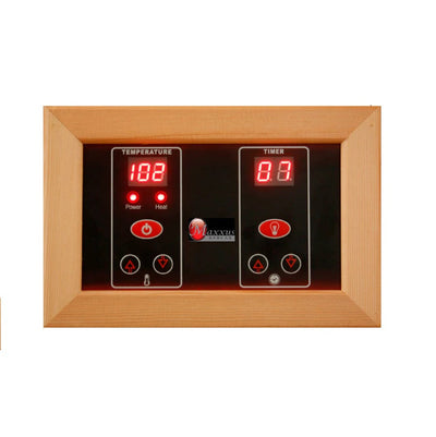 Maxxus 2 Person Low EMF FAR Infrared Sauna Natural Hemlock | MX-K206-01