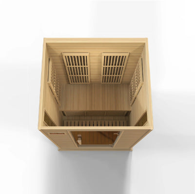 Maxxus 2 Person Low EMF FAR Infrared Sauna Natural Hemlock | MX-K206-01