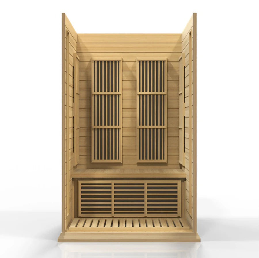 Maxxus 2 Person Low EMF FAR Infrared Sauna Natural Hemlock | MX-K206-01