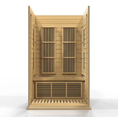 Maxxus 2 Person Low EMF FAR Infrared Sauna Natural Hemlock | MX-K206-01