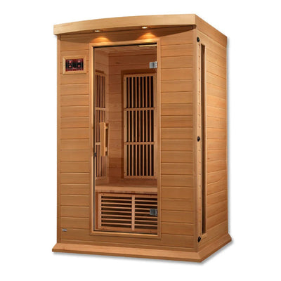 Maxxus 2 Person Low EMF FAR Infrared Sauna Natural Hemlock | MX-K206-01