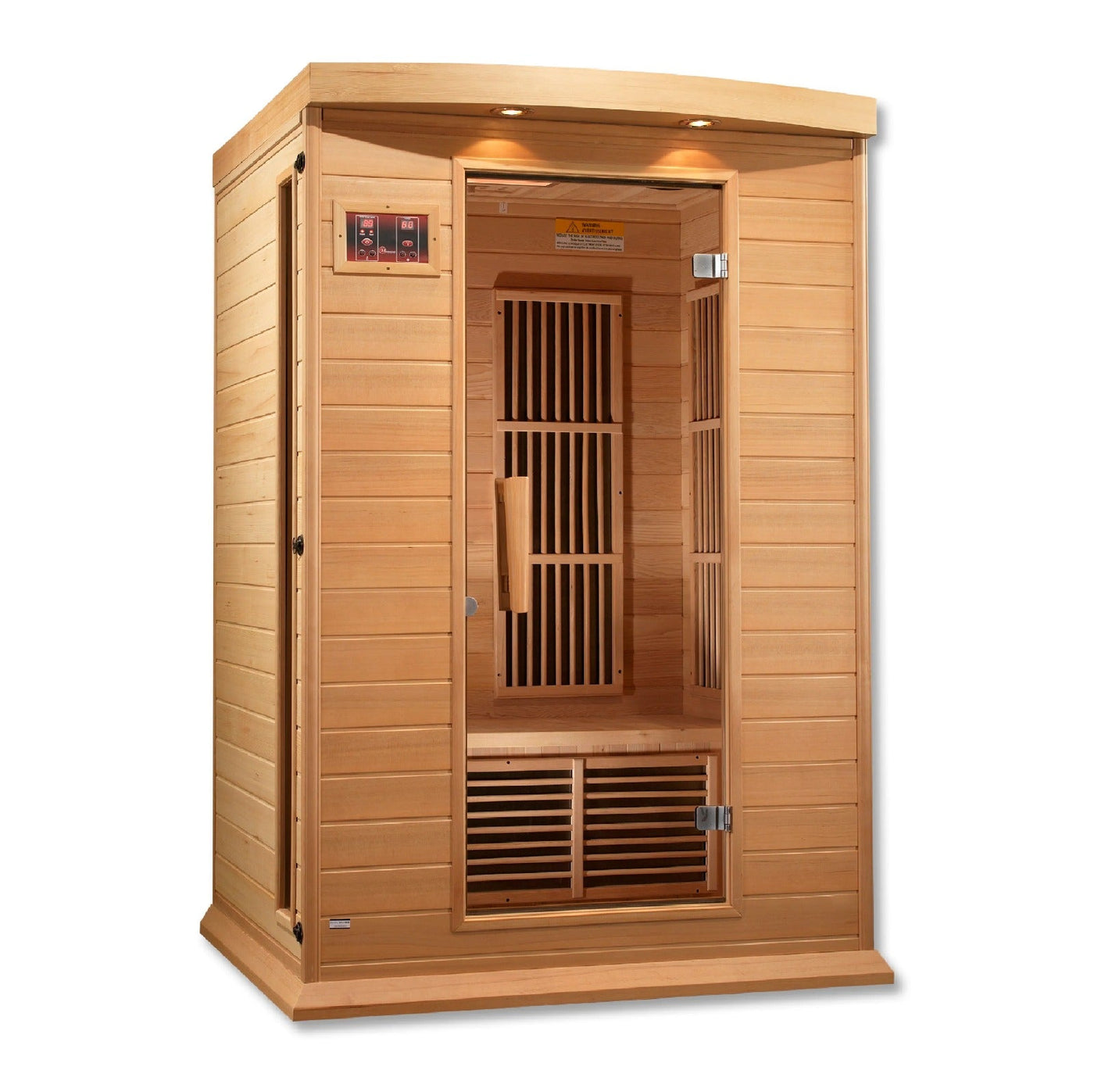 Maxxus 2 Person Low EMF FAR Infrared Sauna Natural Hemlock | MX-K206-01