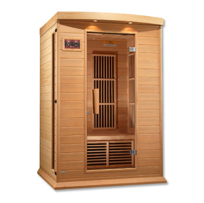 Maxxus 2 Person Low EMF FAR Infrared Sauna Natural Hemlock | MX-K206-01