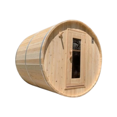 Dundalk Leisurecraft CT Harmony Barrel Cedar Traditional Steam 3-4 Person Sauna, Outdoor/Indoor | CTC22E