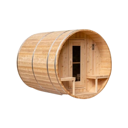 Dundalk Leisurecraft CT Serenity Barrel Traditional Steam Cedar Sauna, Outdoor/Indoor | CTC2245E
