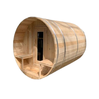 Dundalk Leisurecraft CT Serenity Barrel Traditional Steam Cedar Sauna, Outdoor/Indoor | CTC2245E