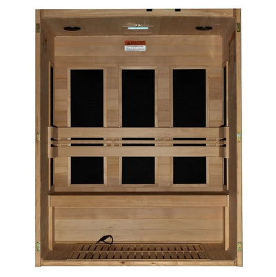Maxxus S-Line Low EMF FAR Infrared Sauna Canadian Hemlock | MX-S306-01