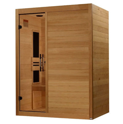 Maxxus S-Line Low EMF FAR Infrared Sauna Canadian Hemlock | MX-S306-01